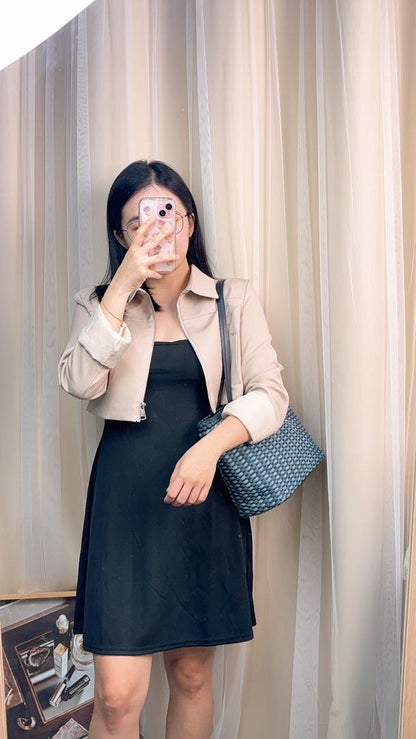 Miu Miu Denim Woven Tote Bag