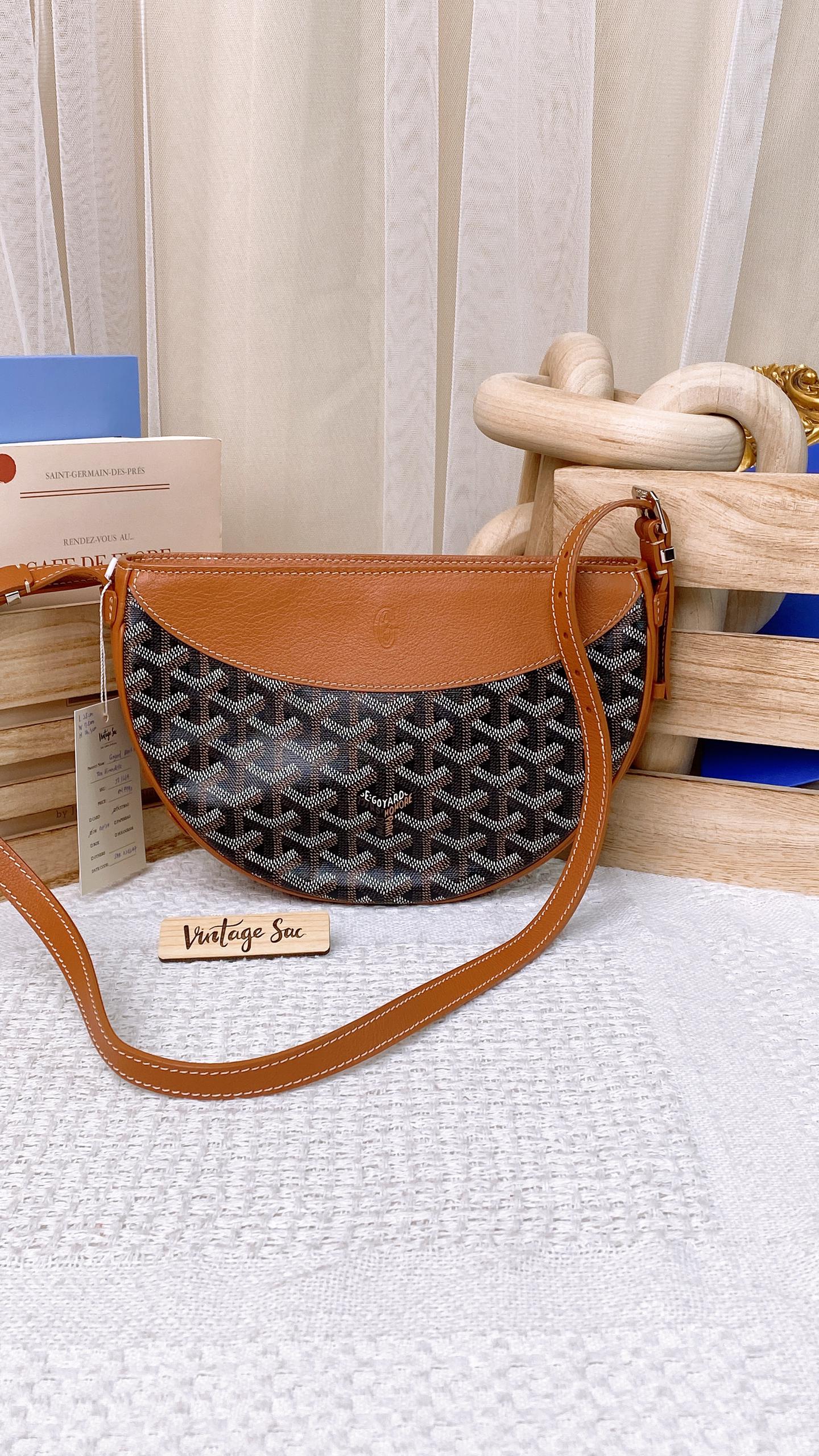 Goyard Black x Tan Hirondelle