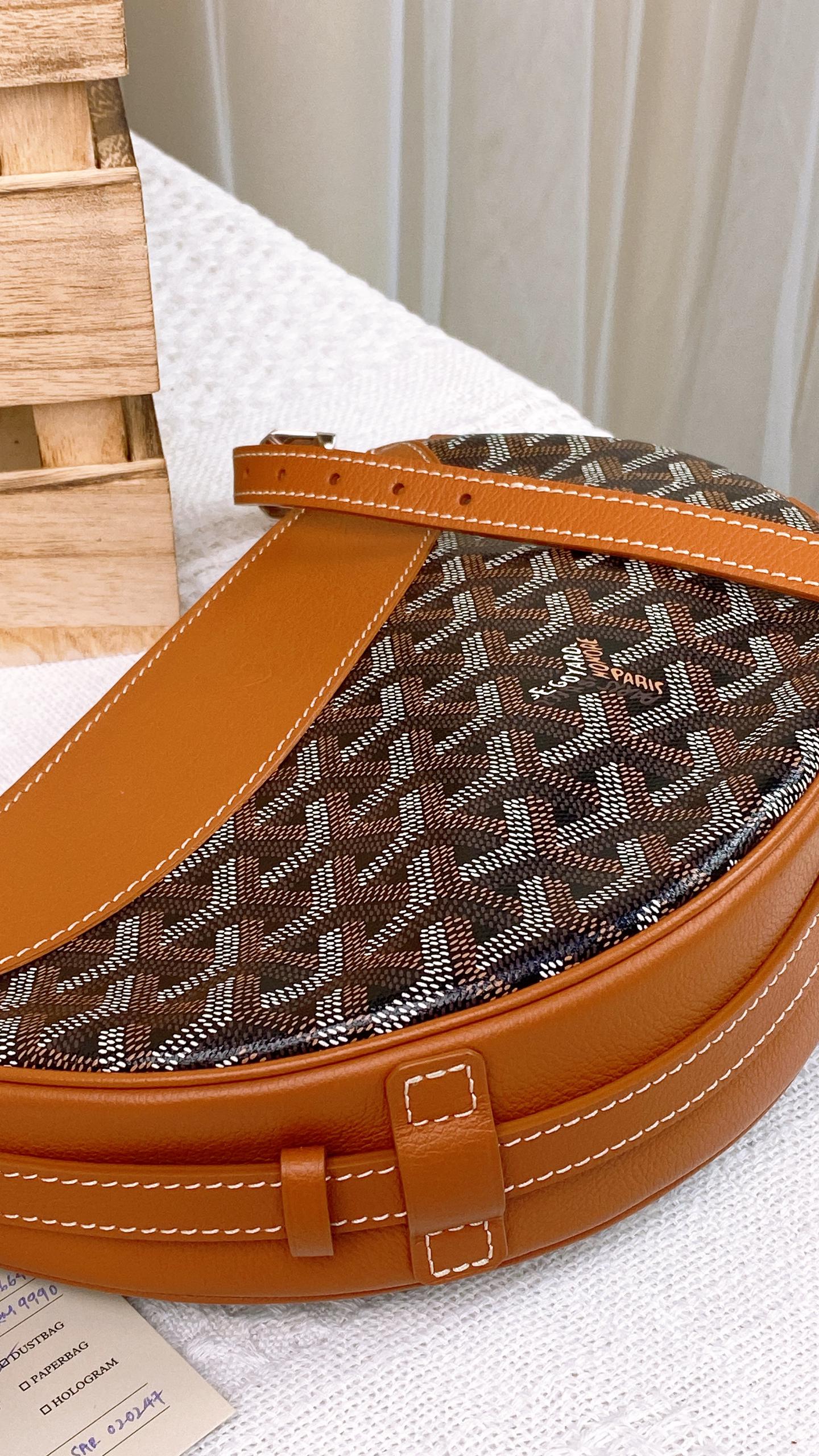 Goyard Black x Tan Hirondelle