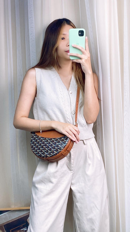 Goyard Black x Tan Hirondelle