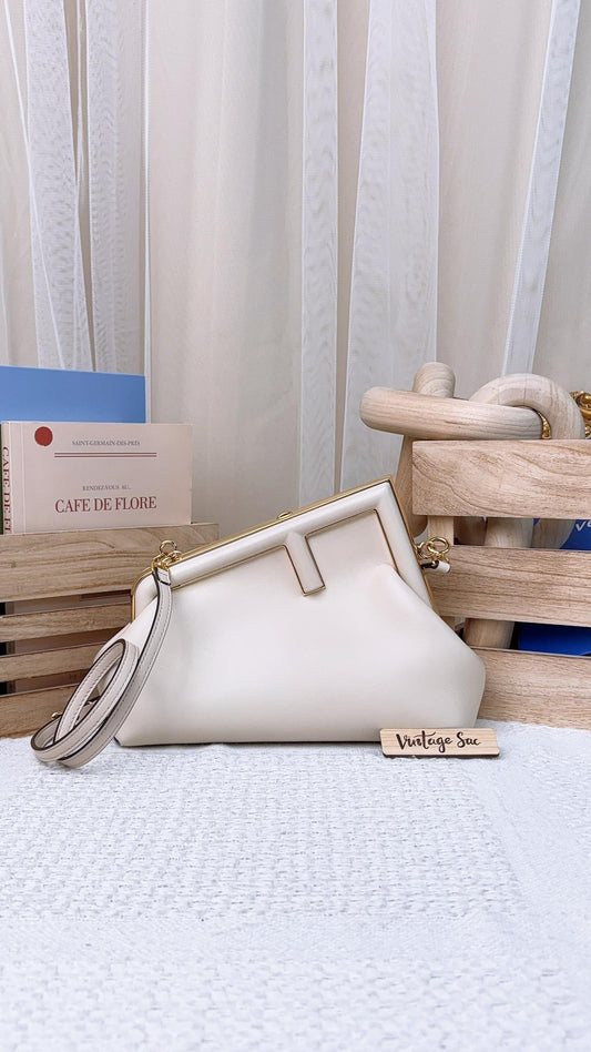 Fendi Light Beige Calfskin First Small Bag