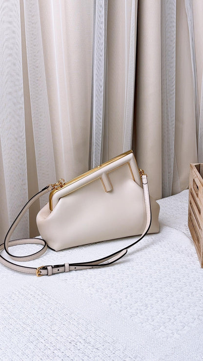 Fendi Light Beige Calfskin First Small Bag