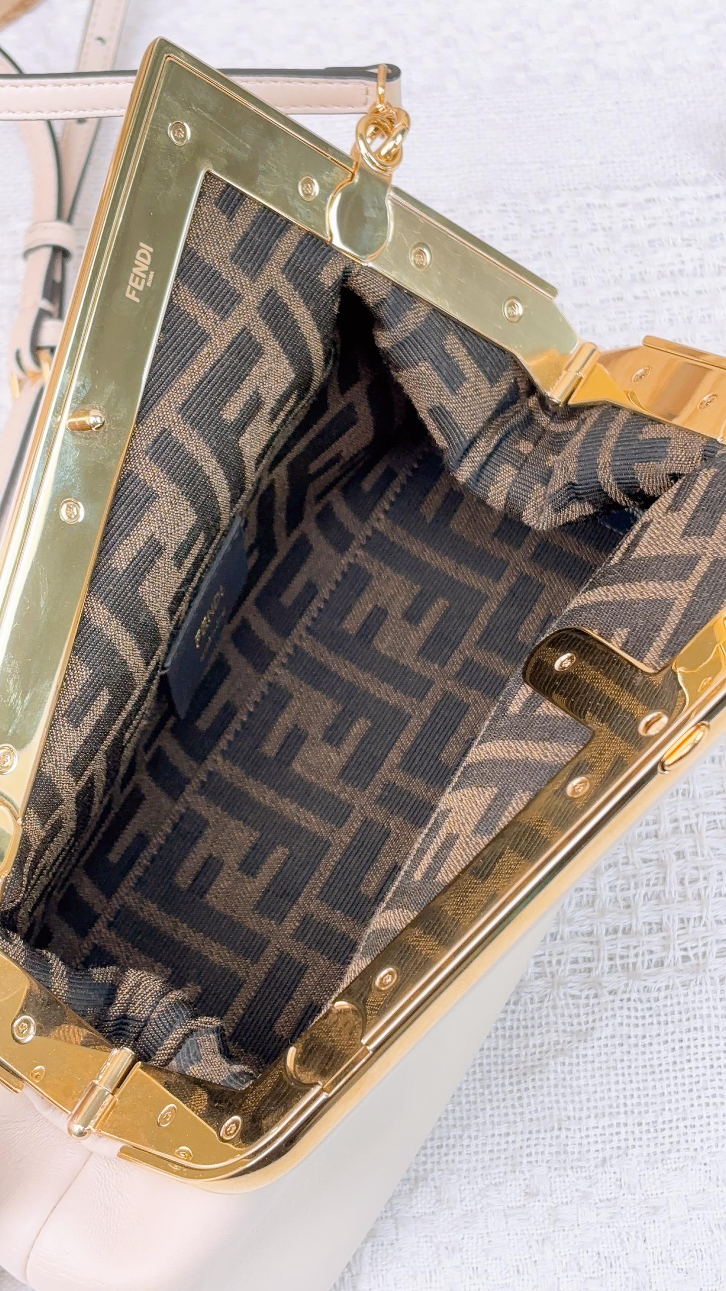 Fendi Light Beige Calfskin First Small Bag