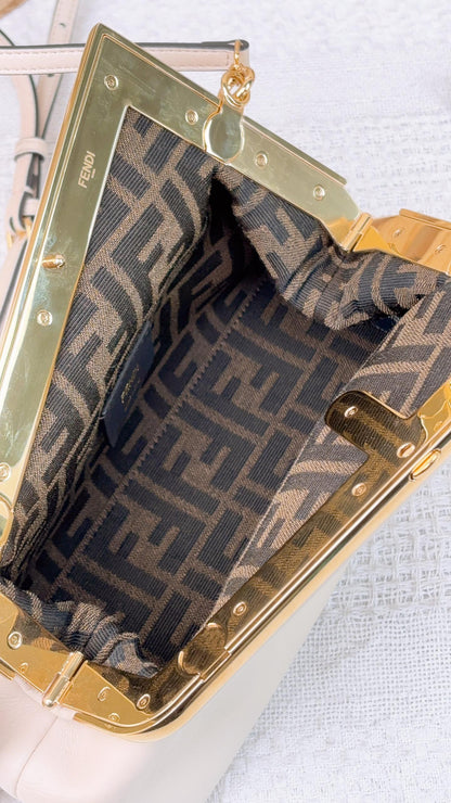 Fendi Light Beige Calfskin First Small Bag