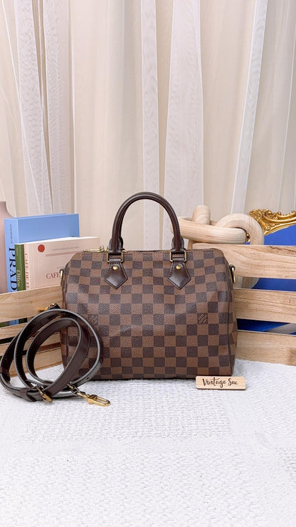 LV Damier Ebene Speedy 25 Bandouliere