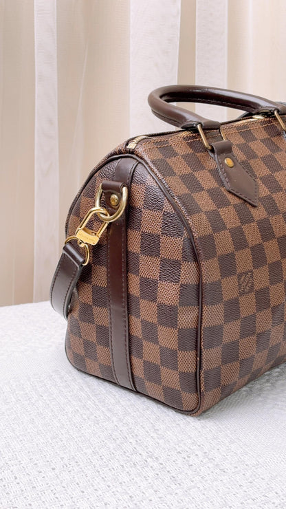 LV Damier Ebene Speedy 25 Bandouliere