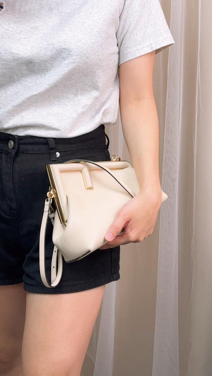 Fendi Light Beige Calfskin First Small Bag