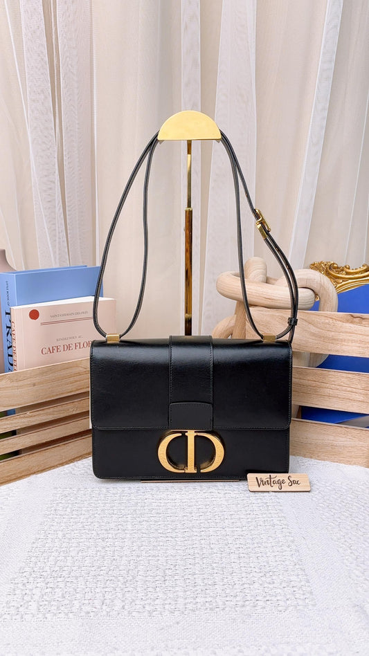 Dior Black Calfskin Montaigne 30 (GHW)