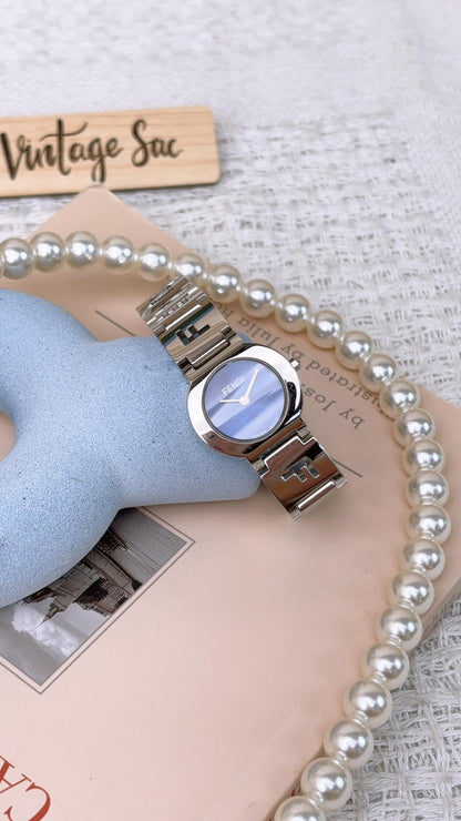 Fendi Steel Blue 3050L Quartz 24mm Watch