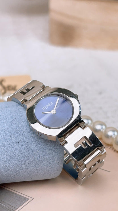 Fendi Steel Blue 3050L Quartz 24mm Watch