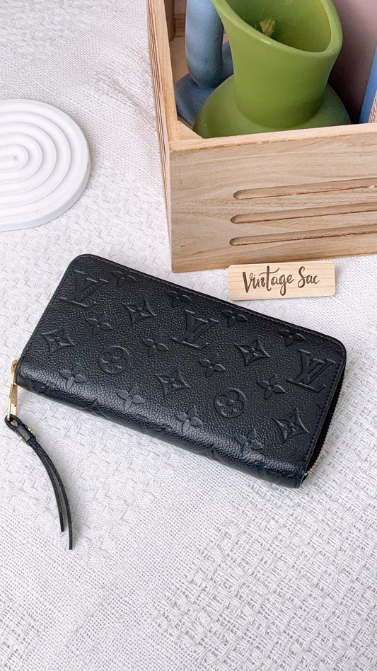 LV Black Empreinte Zippy Wallet