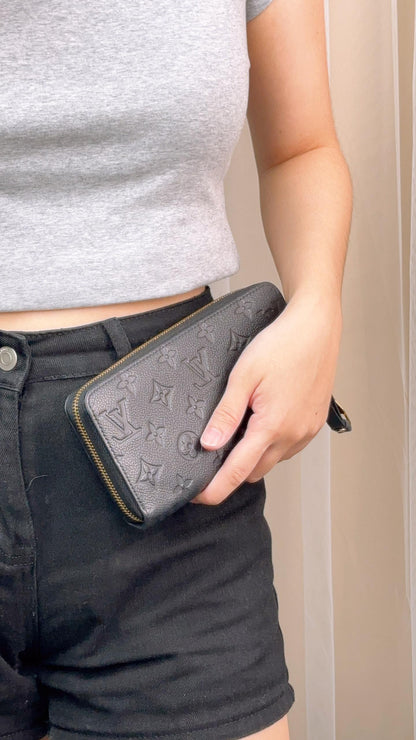 LV Black Empreinte Zippy Wallet