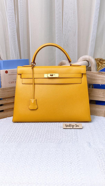 Hermes Yellow Sellier Kelly 32 (GHW)