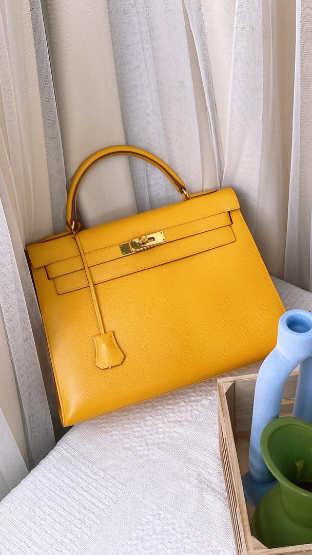 Hermes Yellow Sellier Kelly 32 (GHW)