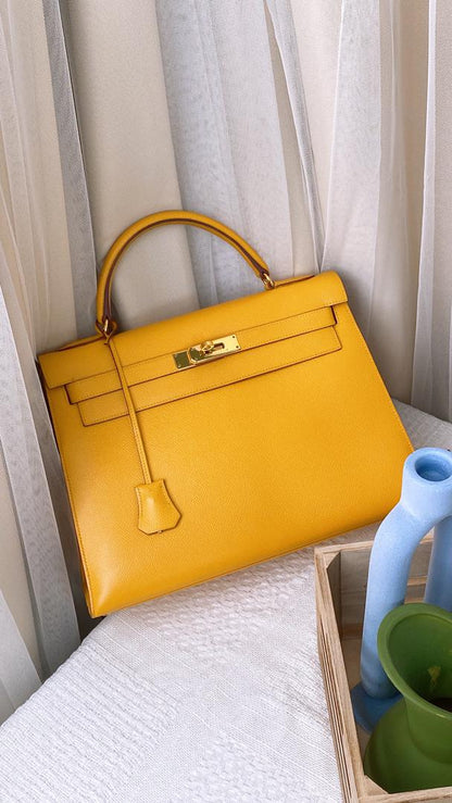 Hermes Yellow Sellier Kelly 32 (GHW)