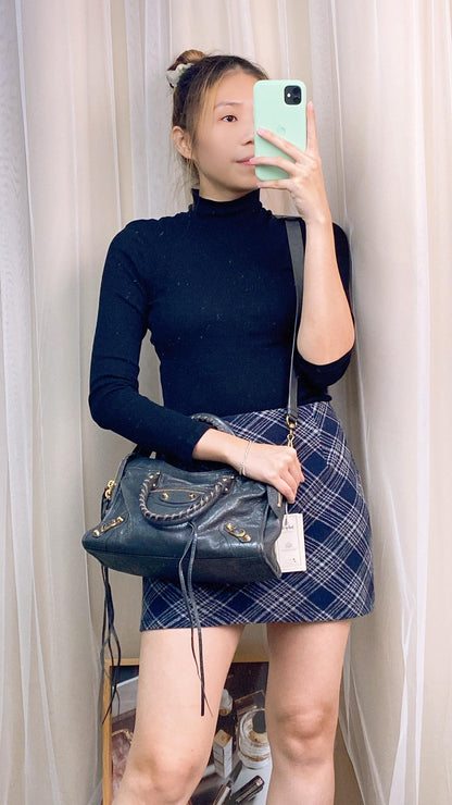 Balenciaga Grey Small City Bag (GHW)