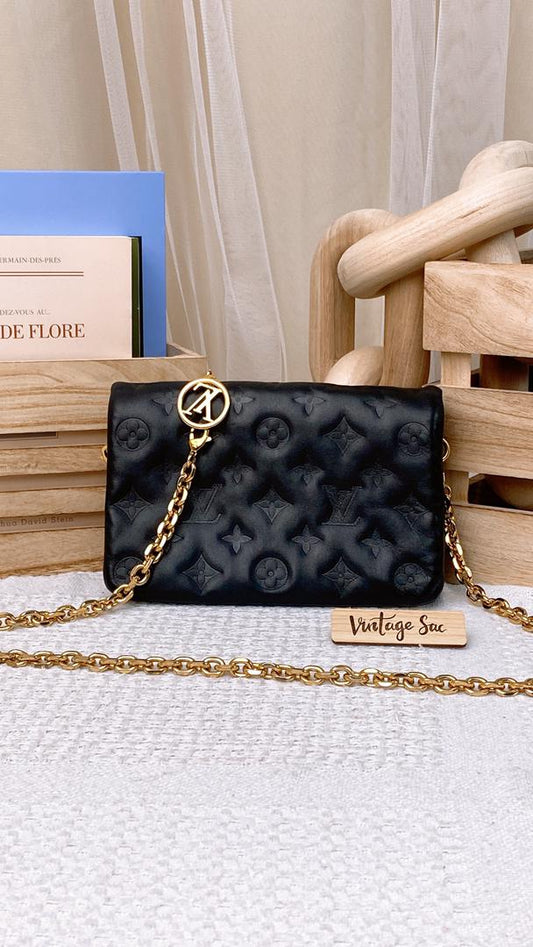 LV Black Pochette Coussin