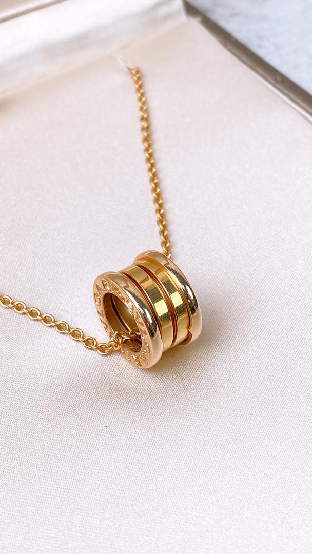 Bvlgari 18k RoseGold Bzero 1 Necklace