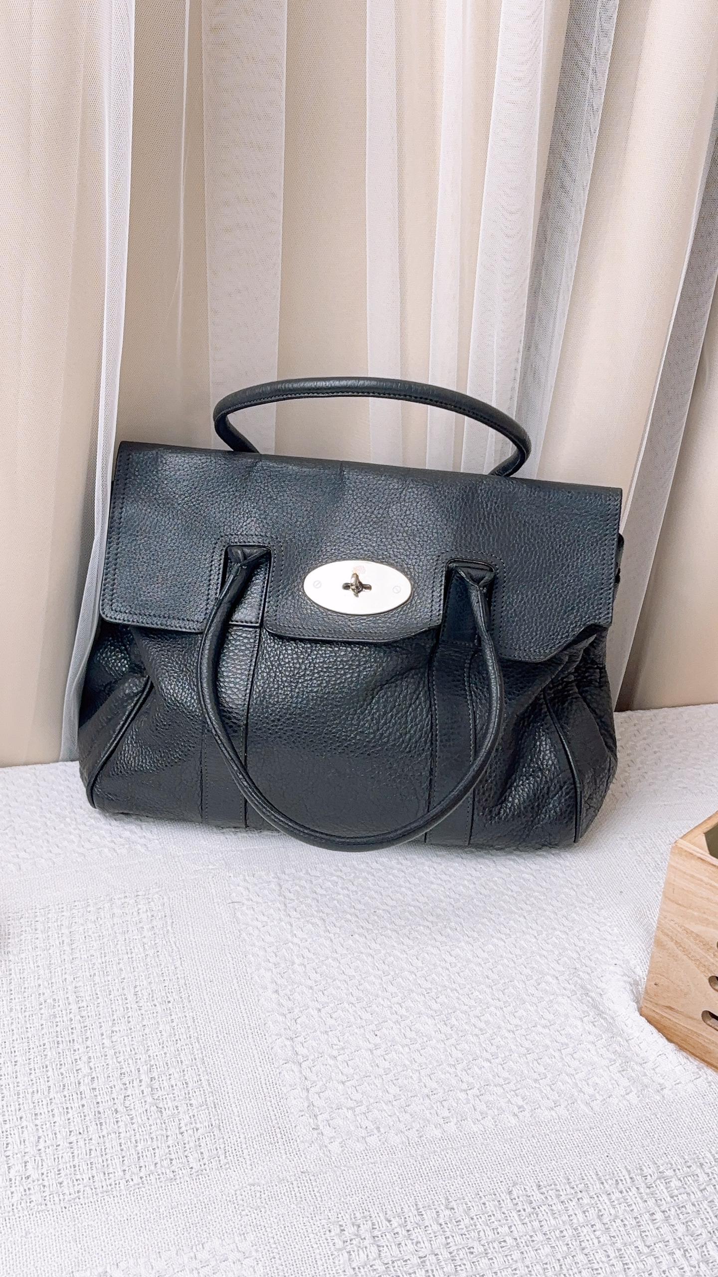 Mulbery Dark Grey Bayswater Large Tote (SHW)