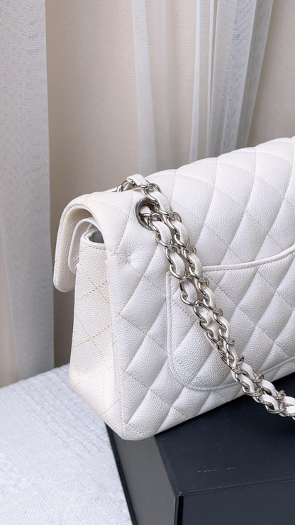 Chanel White Caviar Small CF (SHW)