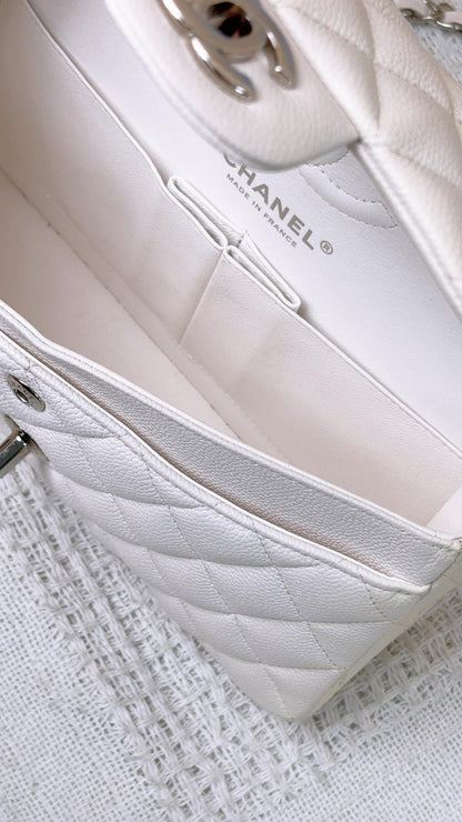 Chanel White Caviar Small CF (SHW)