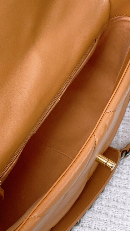 Chanel Small Caramel 19 Bag (GHW)