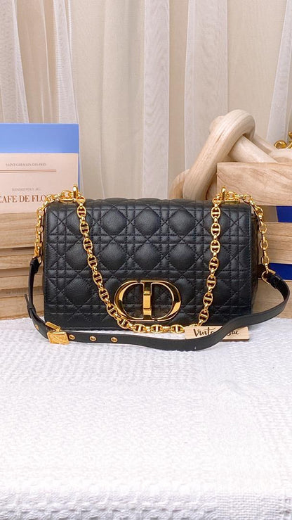Dior Medium Caro Bag Supple Cannage (GHW)