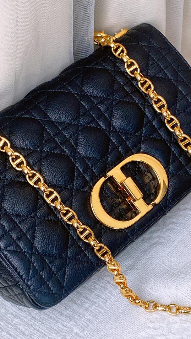 Dior Medium Caro Bag Supple Cannage (GHW)