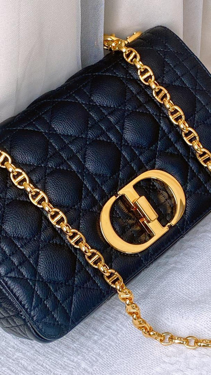 Dior Medium Caro Bag Supple Cannage (GHW)