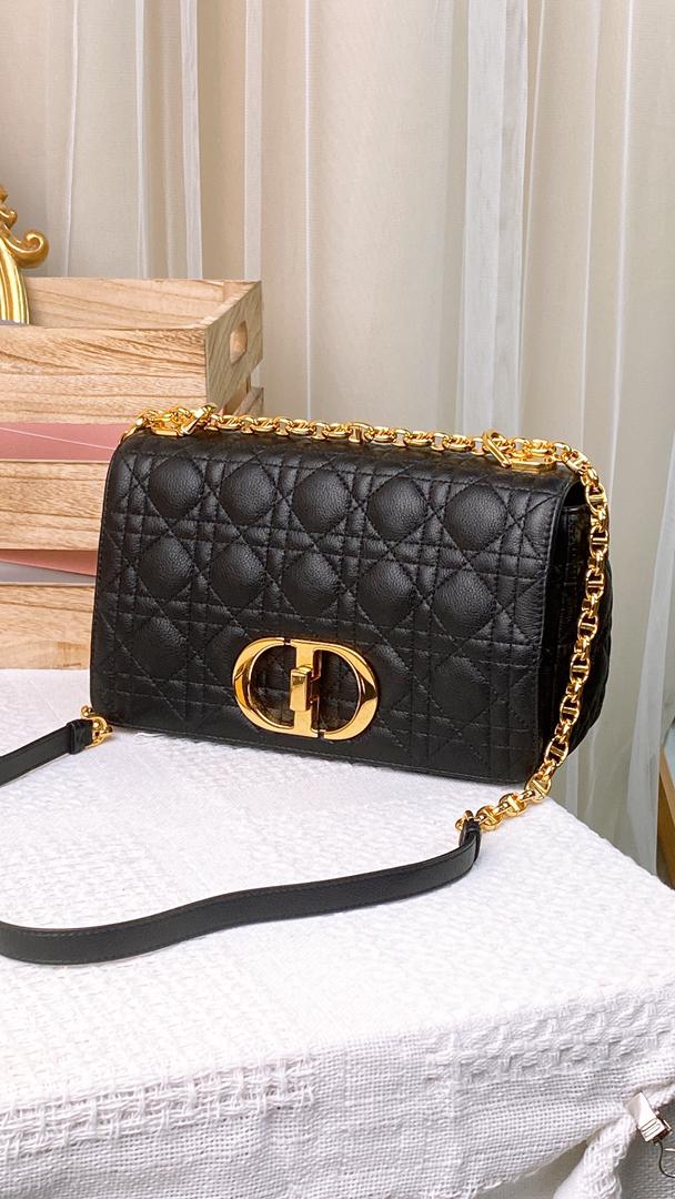 Dior Medium Caro Bag Supple Cannage (GHW)