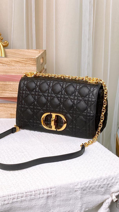 Dior Medium Caro Bag Supple Cannage (GHW)
