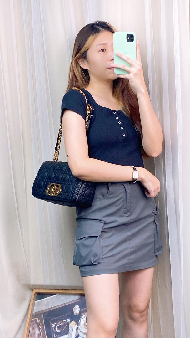 Dior Medium Caro Bag Supple Cannage (GHW)