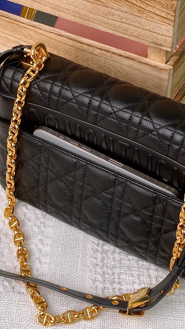 Dior Medium Caro Bag Supple Cannage (GHW)