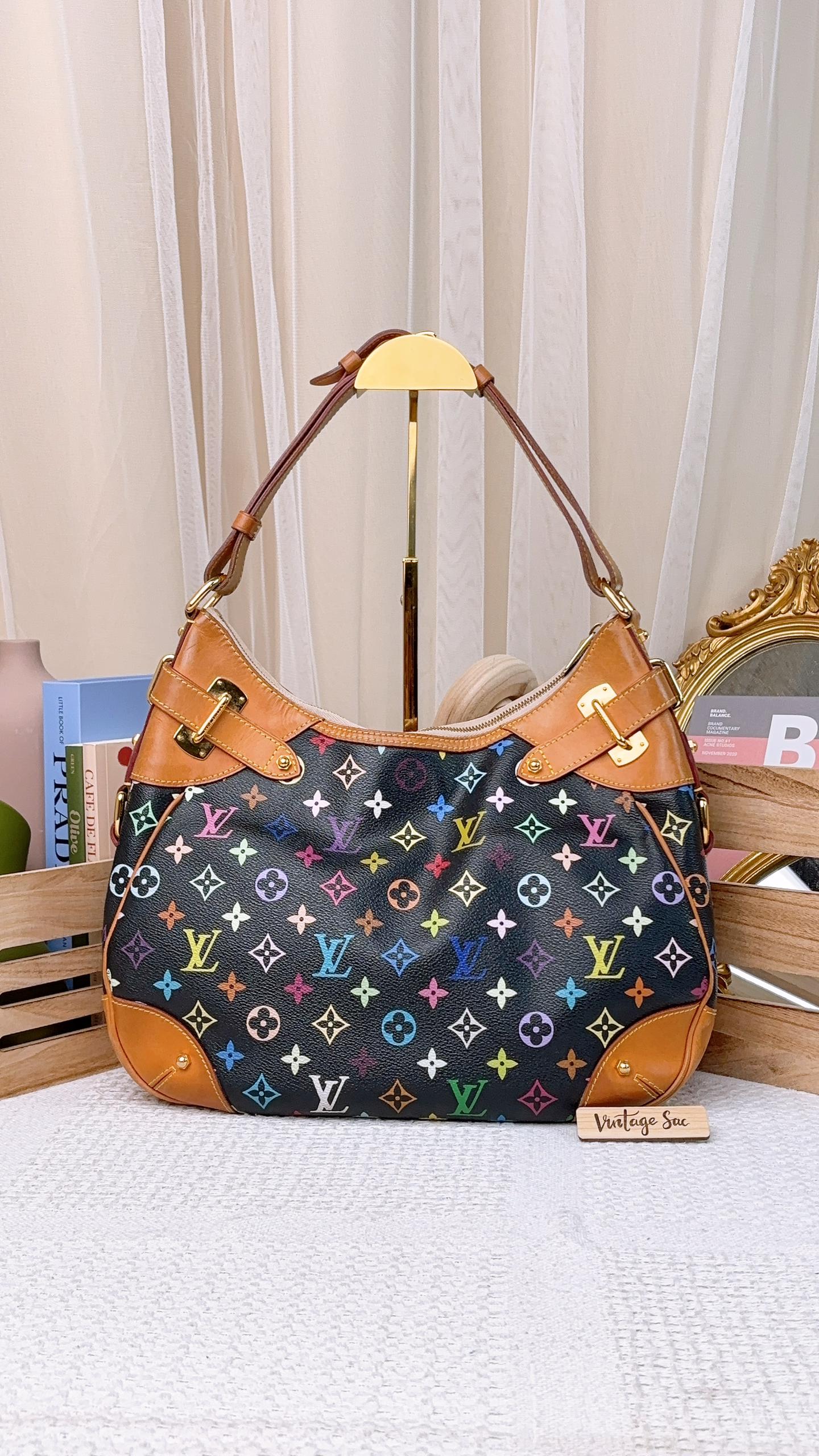 LV Black Multicolour Greta Shoulder Bag
