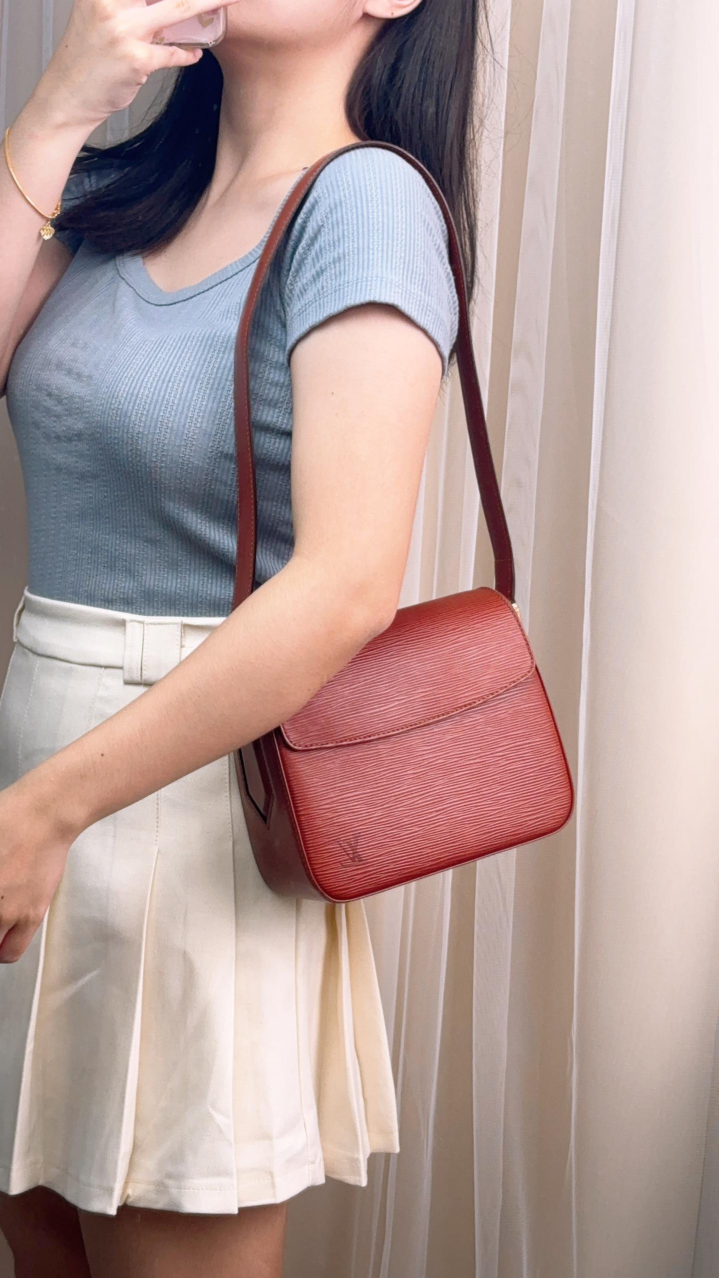 LV Brown Epi Vintage Buci Shoulder Bag