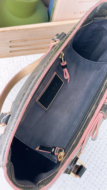 Loewe Black Anagram Vintage Tote