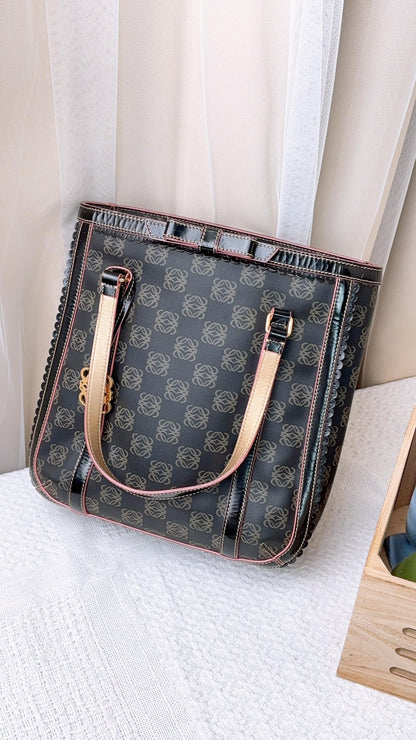 Loewe Black Anagram Vintage Tote