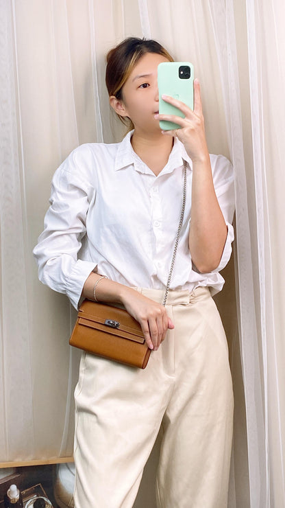 Hermes Gold Kelly Wallet Epsom (PHW)