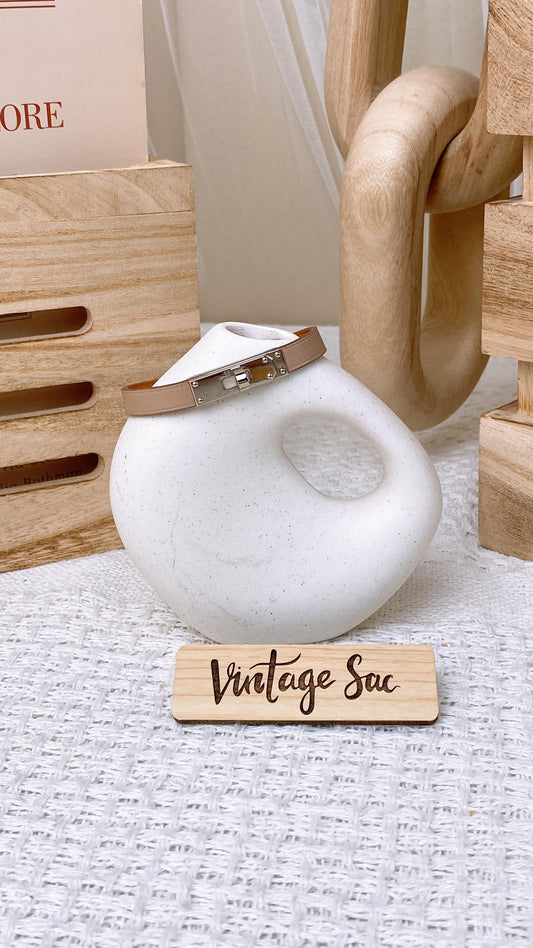 Hermes Beige Kelly Bracelet