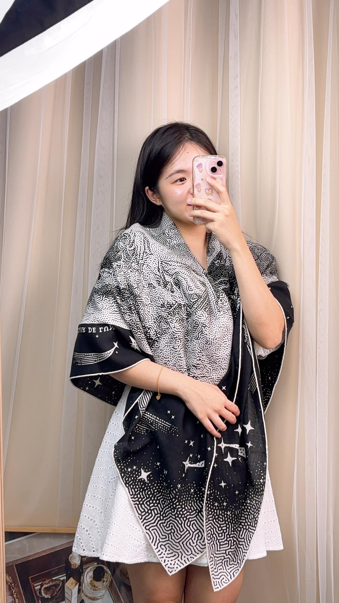 Hermes Claire De Lune Scarf 140