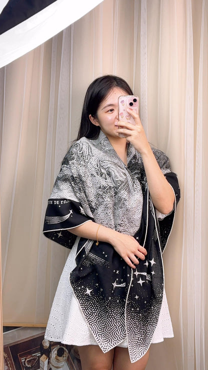 Hermes Claire De Lune Scarf 140