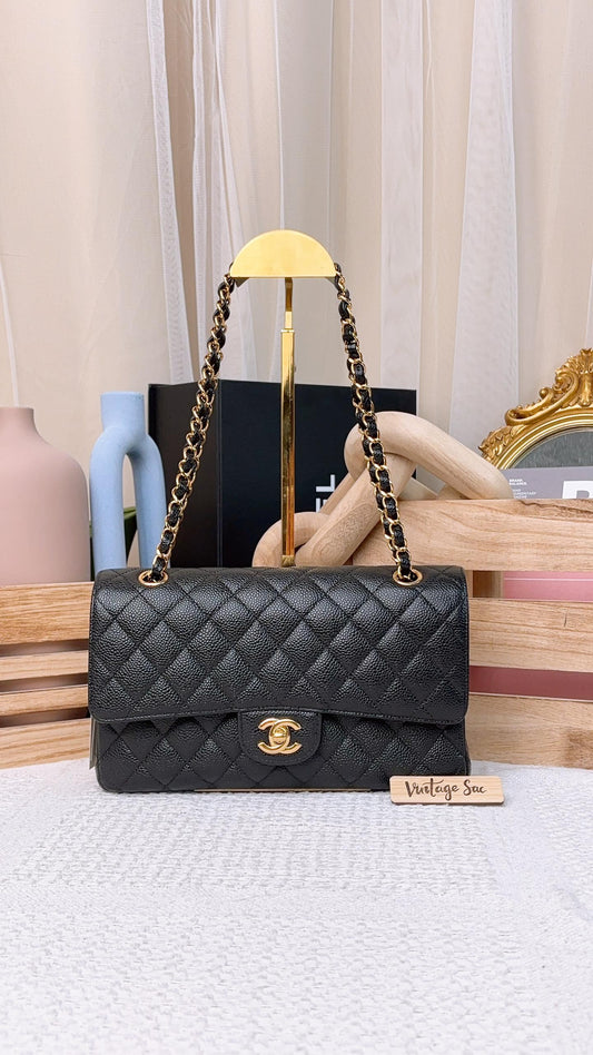 Chanel Black Caviar Medium CF (GHW)