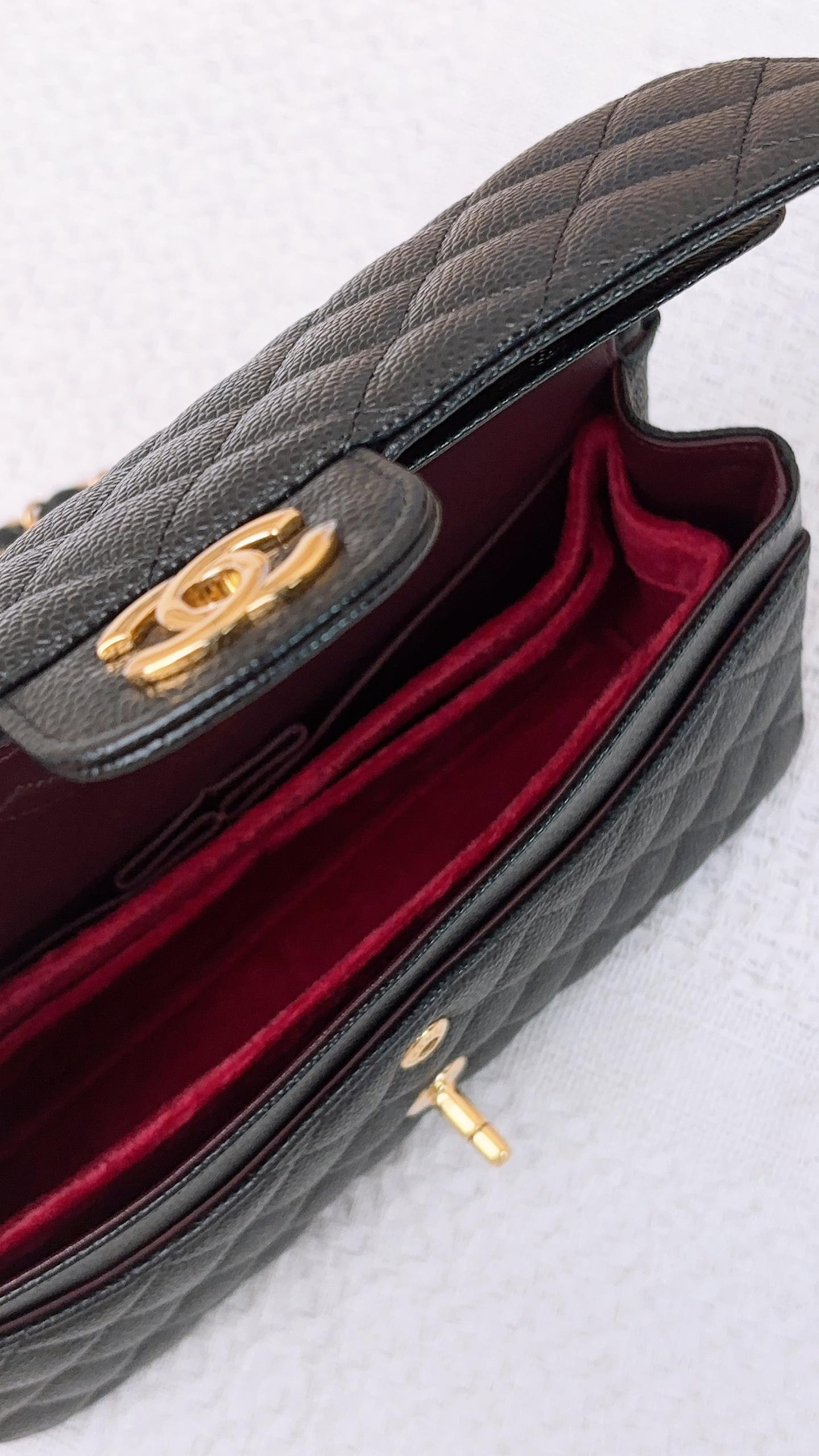 Chanel Black Caviar Medium CF (GHW)