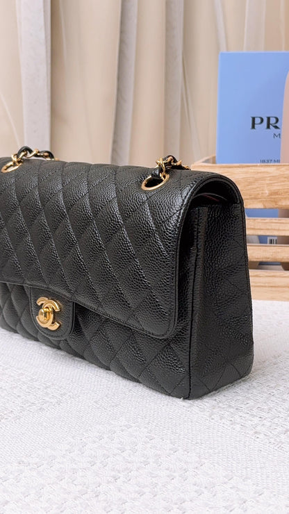 Chanel Black Caviar Medium CF (GHW)