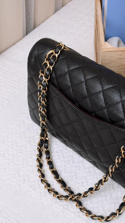 Chanel Black Caviar Medium CF (GHW)