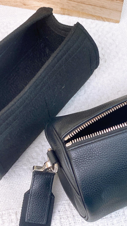 Black Calfskin Roller Bag