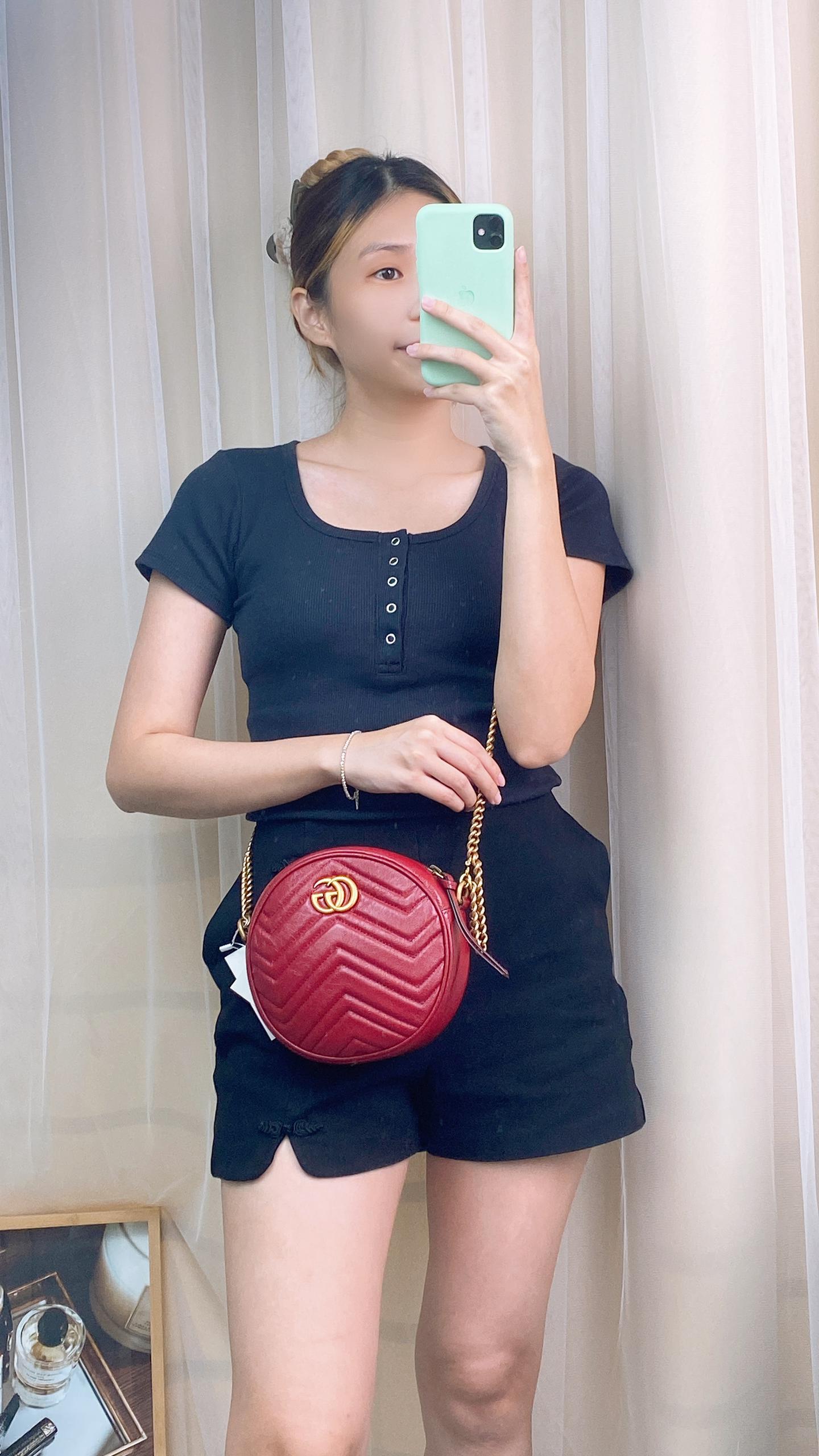 Gucci Red Marmont Sling Bag