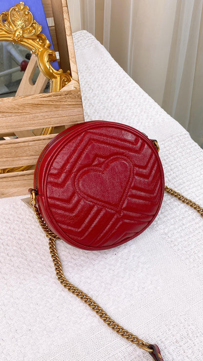 Gucci Red Marmont Sling Bag