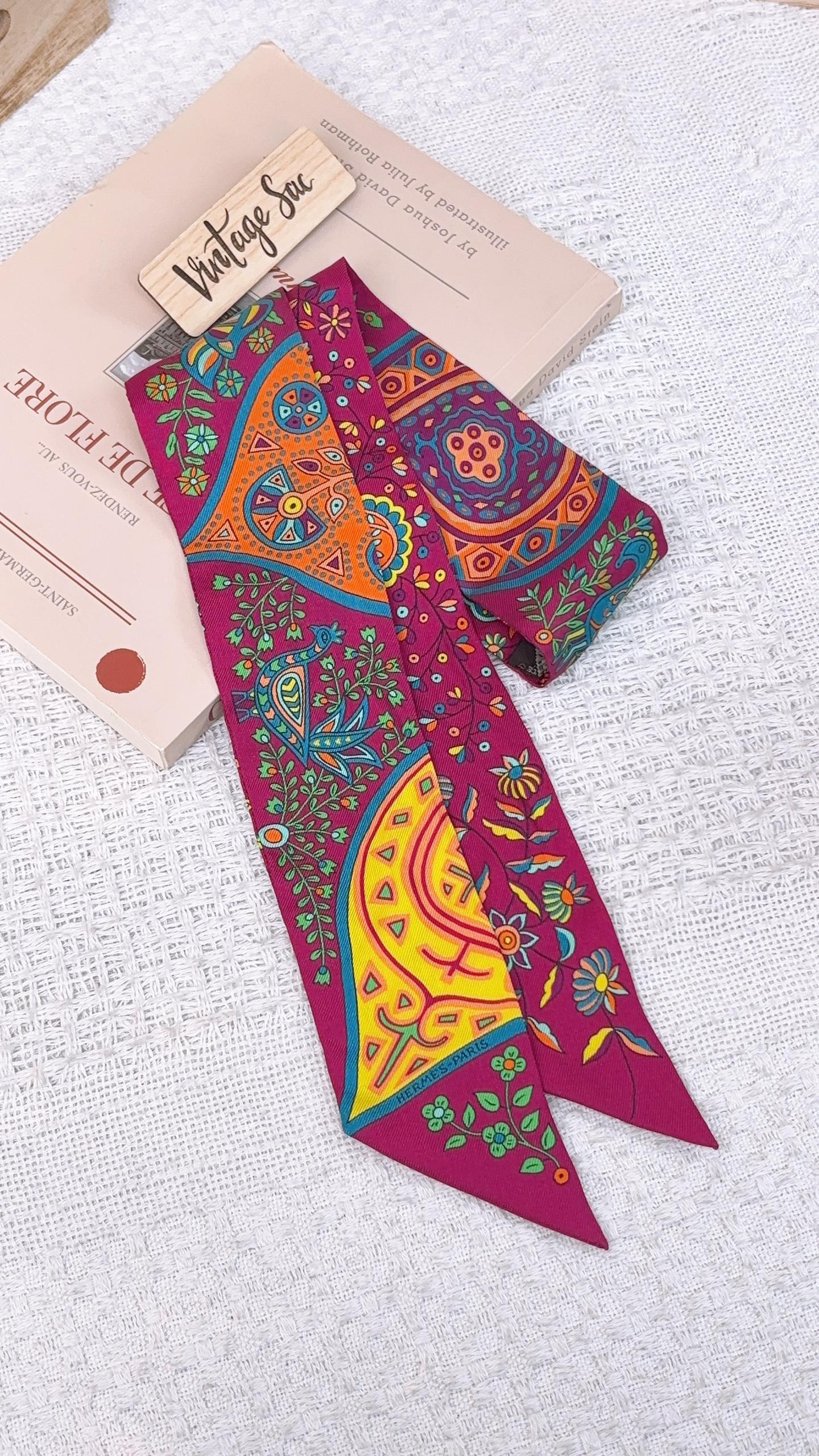 Hermes Purple L’Arbre de Vie Twilly