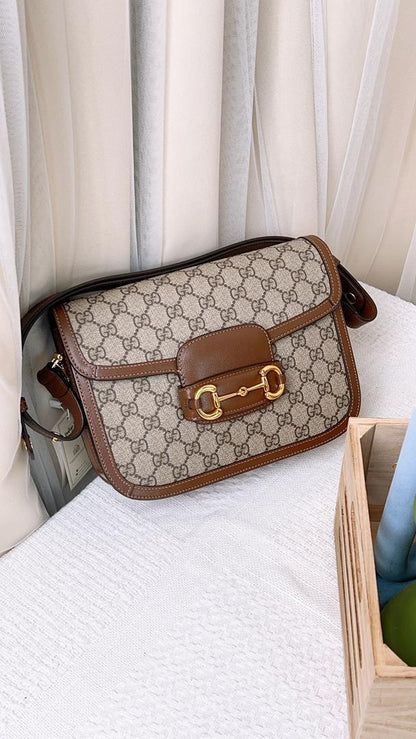 Gucci Brown Medium Horsebit 1955 (GHW)